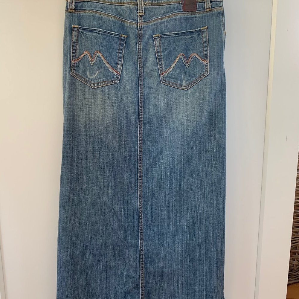 Vintage denim Maxi Skirt by Marlow Size 29/9 - Picture 2 of 12